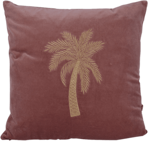 Velvet Cushion Palm Old Pink